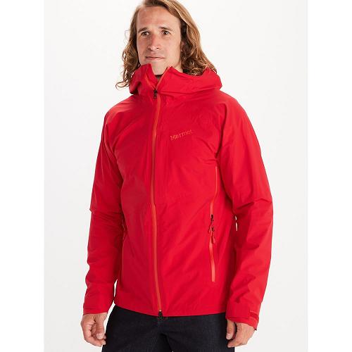 Marmot Keele Peak Rain Jacket For Mens Red Yellow PVH019425